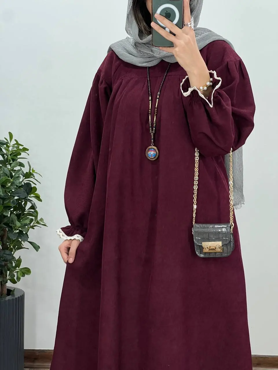 پیراهن مانتویی پاییزه رایلی 2 با کد 3922